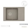 Мойка кухонная АКВАТОН Делия 78, серый шелк